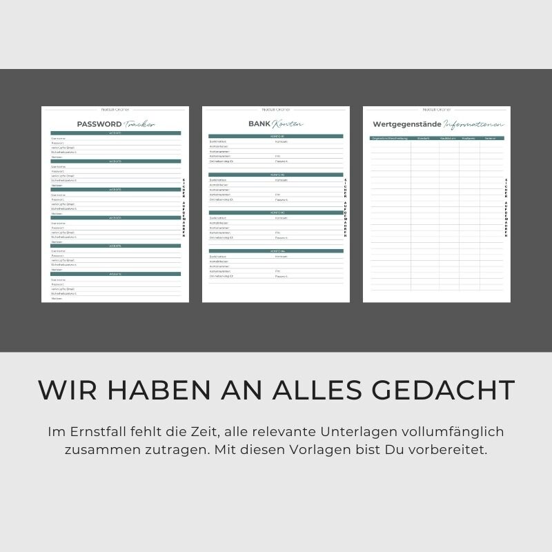 Notstand was nun? Notfallorder Vorlage Design Olivenblatt – Bild 3