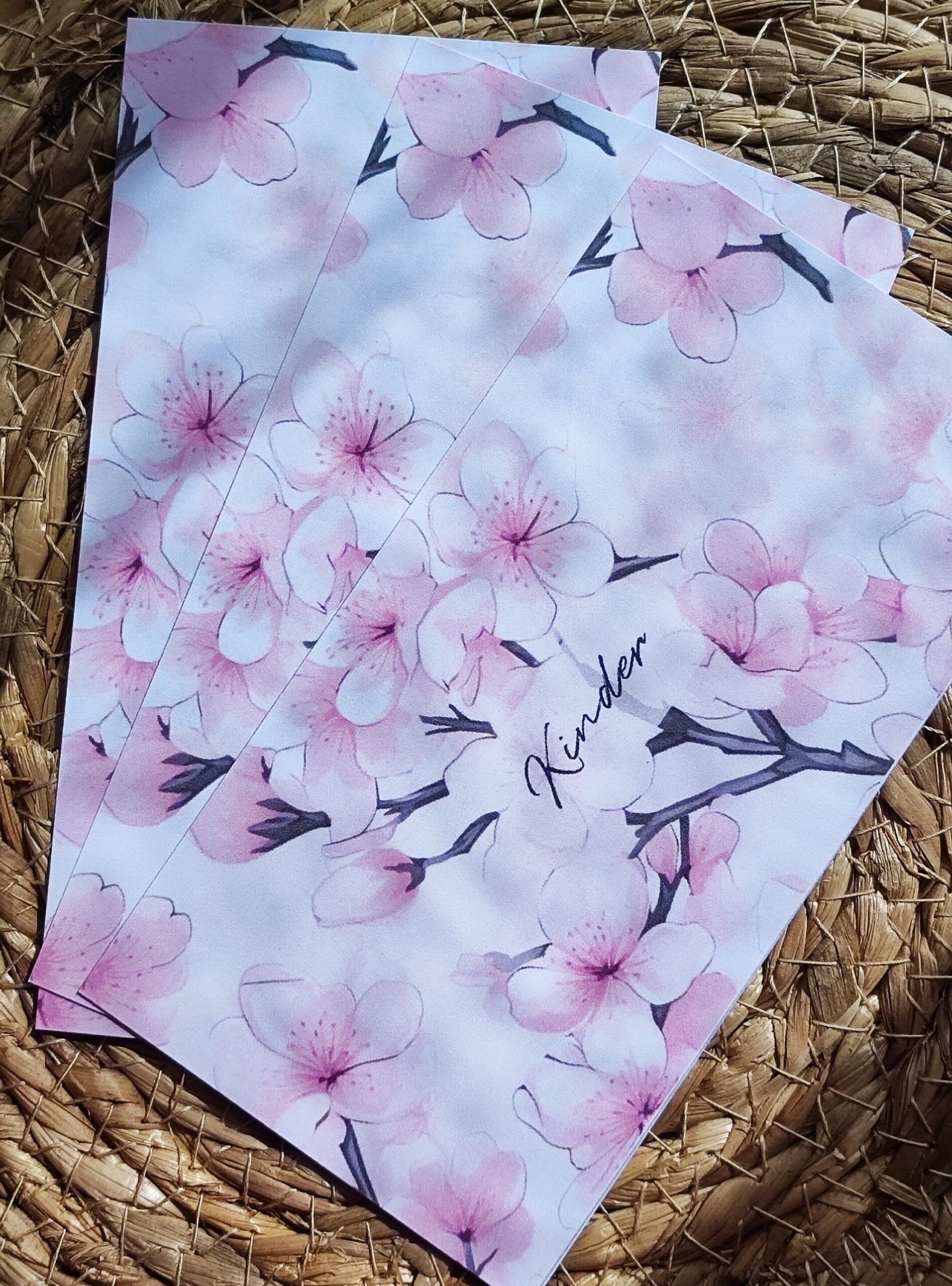 3 personalisierte Budget Binder Dashboards Kirschblüte – Bild 5