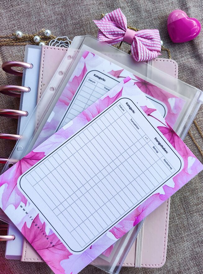 3 Budget Binder Tracker Design Ahorn – Bild 9