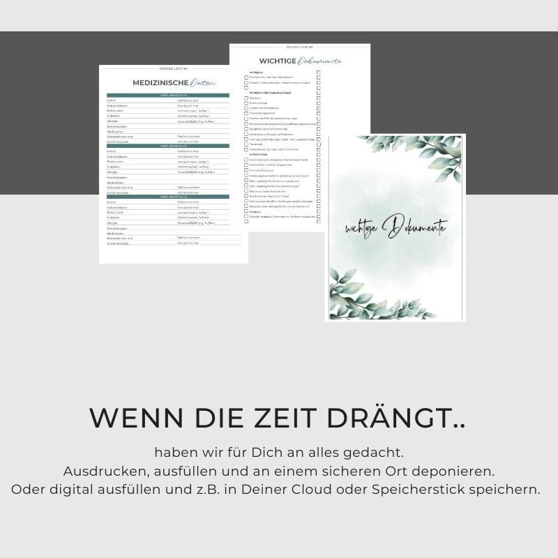 Notstand was nun? Notfallorder Vorlage Design Olivenblatt – Bild 6