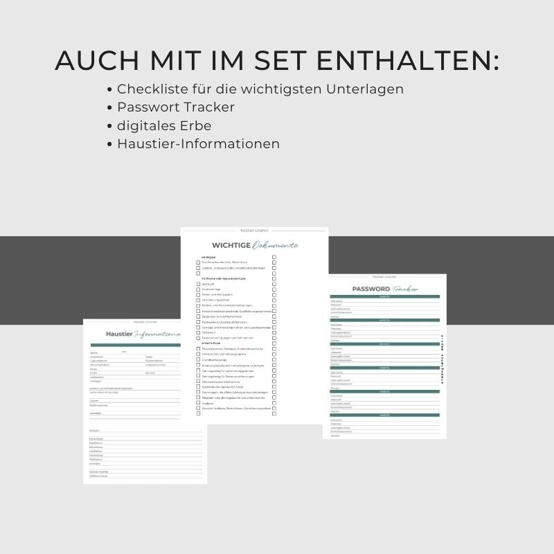 Notstand was nun? Notfallorder Vorlage Design Olivenblatt – Bild 7