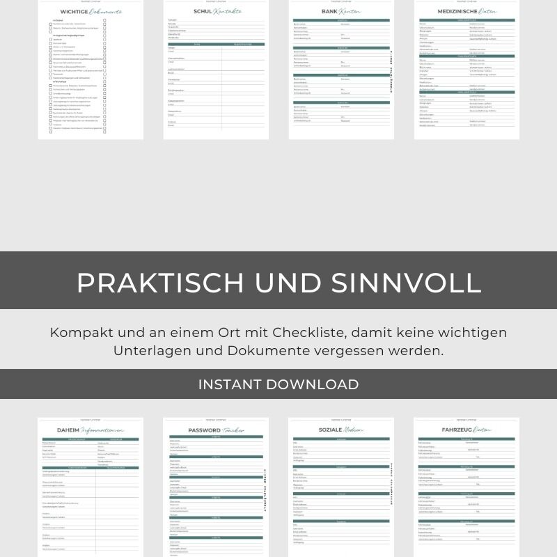 Notstand was nun? Notfallorder Vorlage Design Olivenblatt – Bild 8
