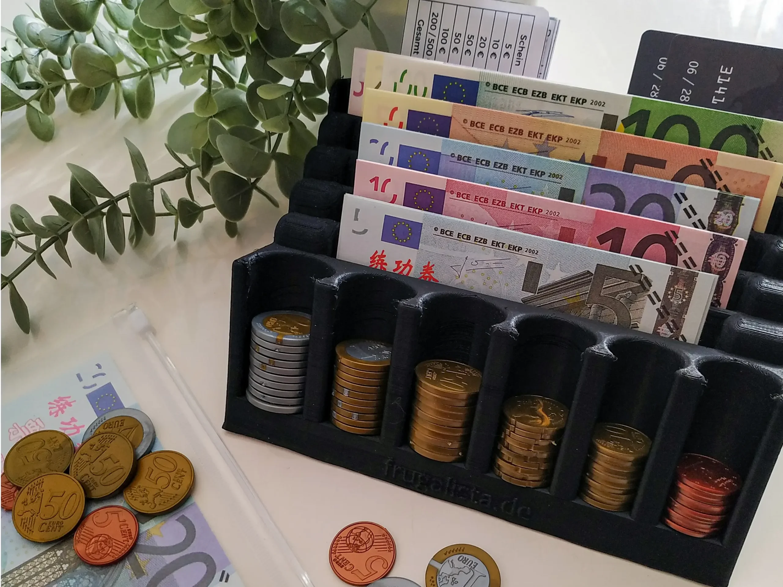 Geldscheinständer deLuxe für Scheine und Münzen – Bild 4