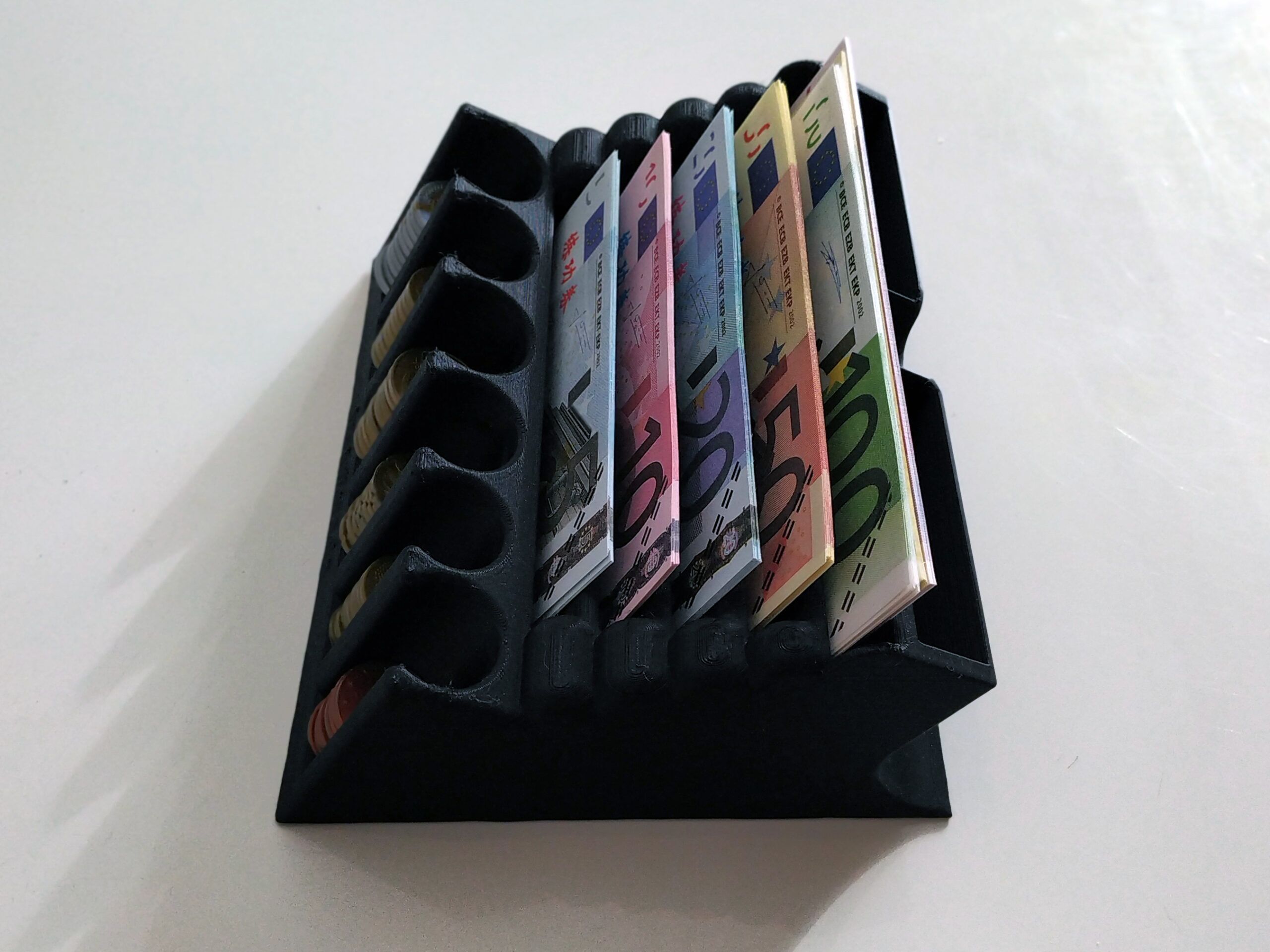 Geldscheinständer deLuxe für Scheine und Münzen – Bild 5