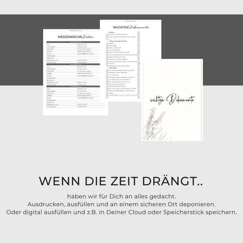 Notfallorder Vorlage PDF Vorsorge Design Zweige – Bild 5