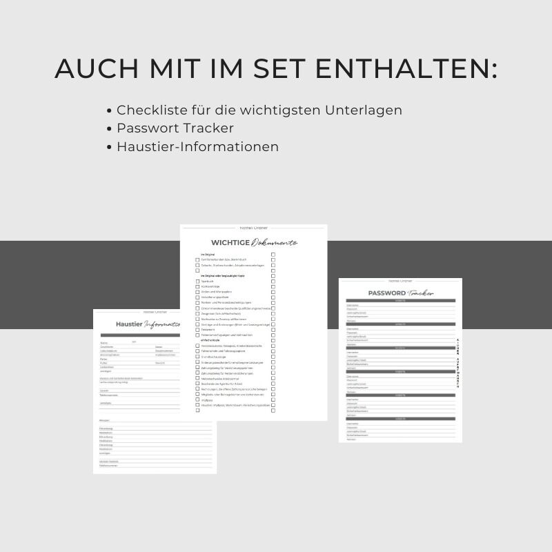 Notfallorder Vorlage PDF Vorsorge Design Zweige – Bild 6